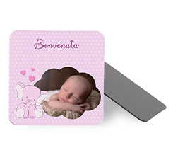 Elefantino con cuori su calamita