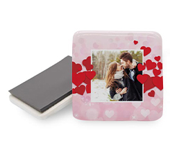 Calamita quadrata in ceramica quadrata Storm of hearts