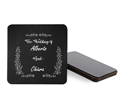 Calamita quadrata in masonite Black wedding