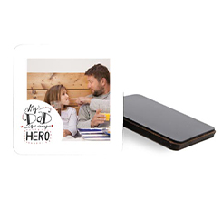 Calamita quadrata con grafica per il papà