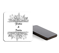 Calamita quadrata in masonite Flowers