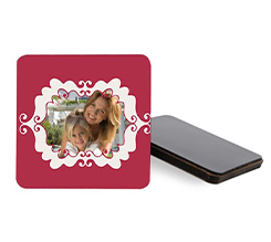 Calamia quadrata con cornice stilizzata