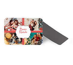 calamita rettangolare flessibile con foto natale