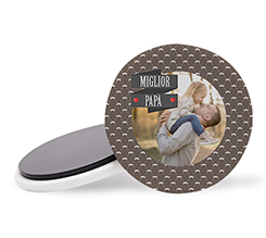 calamita rotonda in ceramica festa del papà