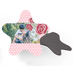 Calamita stella flessibile Rose con pois