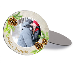 calamita rotonda flessibile felice natale