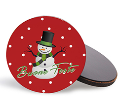 calamita rotonda in legno buone feste