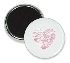 Calamita con il cuore rosa