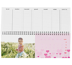 Calendari da scrivania cuoricini