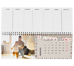 Calendario da scrivania i love dad