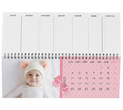 Calendari da scrivania scarpette rosa