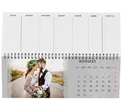 Calendari da scrivania merletto matrimonio
