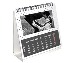 Calendario da tavola con foto come regalo per san valentino