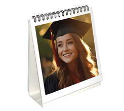 Calendario annuale da tavolo con foto laurea