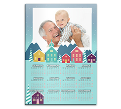 Calendario magnetico A3 Casette natalizie