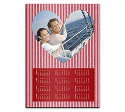 Calendario magnetico A3 Love rigato