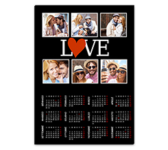 Calendario magnetico A3 Lovely collage