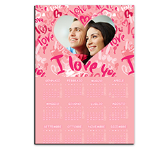 Calendario magnetico A3 Pink love