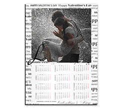 Calendario magnetico A3 Scritte Love