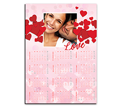 Calendario magnetico A3 Storm of hearts