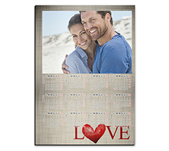 Calendario magnetico A3 Texture lino