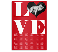 Calendario magnetico A4 Big Love