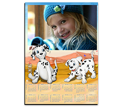 Calendario magnetico A4 Dalmata