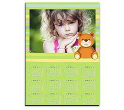 Calendario magnetico A4 Orsetto