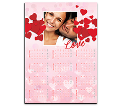 Calendario magnetico A4 Storm of hearts
