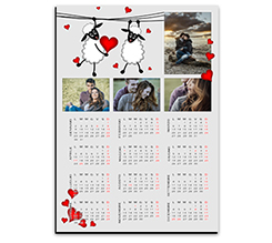 Calendario magnetico A4 Sweet sheep