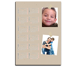 Calendario magnetico A4 Texture rigata