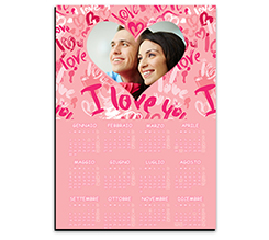 Calendario magnetico A4 Words of love