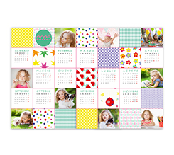 Poster calendario Colourful