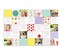 Poster calendario Colourful