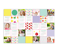 Poster calendario Colourful