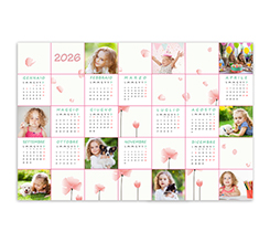 Calendario poster Flowers