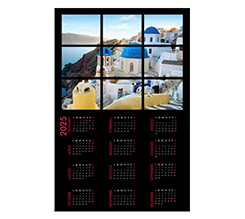 Calendario poster Basic Black