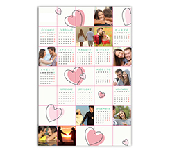 Poster calendario romantico