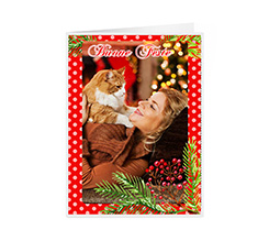 Biglietto auguri pieghevole per i tuoi regali di Natale