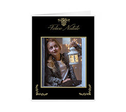 Biglietto di Natale per auguri con foto