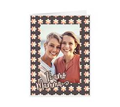 Card personalizzata con grafica Ti amo mamma