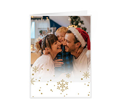 Card White Christmas con foto