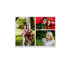 Puzzle rettangolare magnetico con foto collage