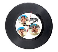 Orologio da parete in vinile Collage mamma