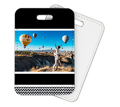 Stampa Etichetta Bagaglio in Pelle con foto
