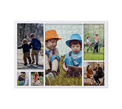 Puzzle in legno con cornice A3 collage