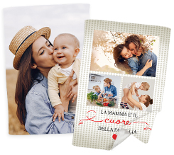 Coperta con foto per la festa della mamma