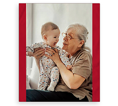 Coperta matrimoniale con foto per la festa dei nonni