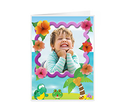 Biglietti di auguri pieghevoli per bambini con foto