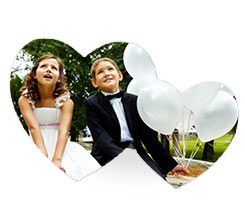 Cornice doppio cuore immagine prima comunione